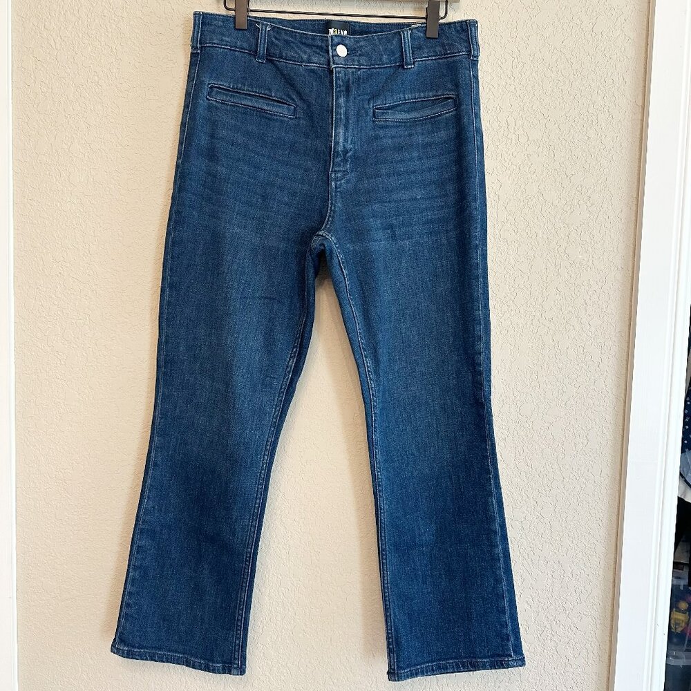 Anthropologie Maeve The Essential Slim High-Rise Straight Crop Jeans Size 31